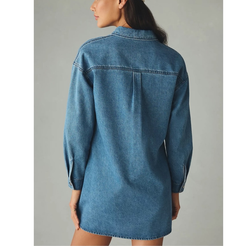 Mare Mare x Anthropologie Denim Shirt Dress🎉🎉 - Picture 3 of 3